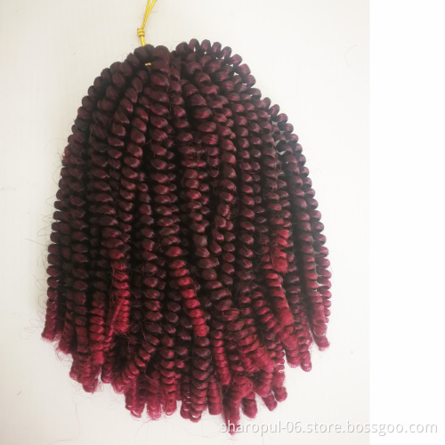 crochet hair extension nubian Spring twist Bomb twist Hair extension African Braiding hair spring twist